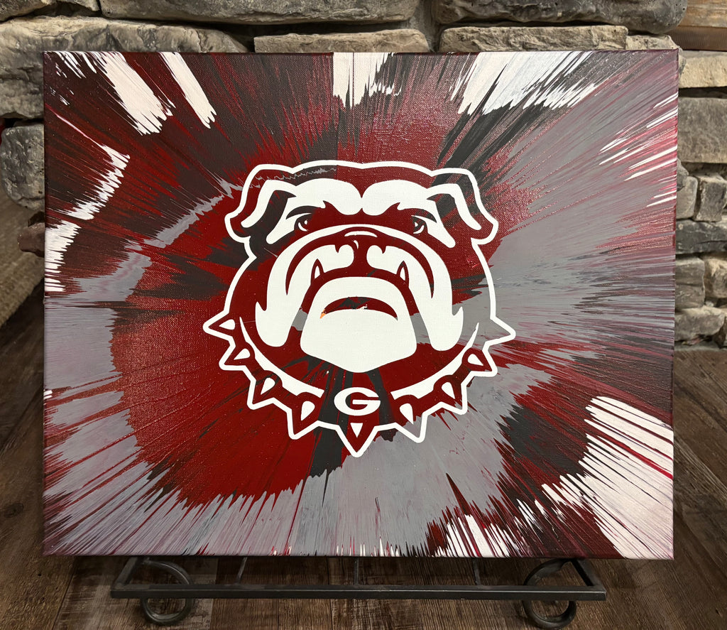 Georgia Bulldogs Mascot Canvas